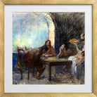 Jean-Louis Forain, The Supper at Emmaus (possibly circa 1912–1913) — gold frame