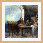 Jean-Louis Forain, The Supper at Emmaus (possibly circa 1912–1913) — oak frame