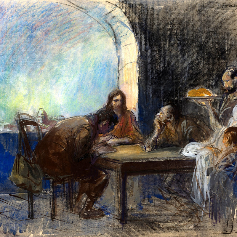 Jean-Louis Forain, The Supper at Emmaus (possibly circa 1912–1913) — unframed