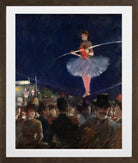 Jean-Louis Forain, Tight-Rope Walker (circa 1880) — brown frame