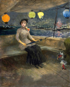 Jean-Louis Forain, Woman on a Yacht — unframed