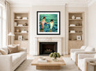 Joaquin Sorolla Print, 001 Niñas_en_el_mar_ Max Size displayed in a Scandinavian living room