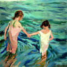 Joaquin Sorolla Print, 001 Niñas_en_el_mar_ Max Size as an unframed print