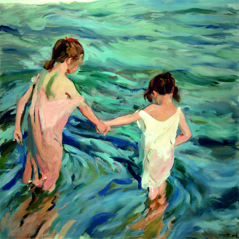 Joaquin Sorolla Print, 001 Niñas_en_el_mar_ Max Size as an unframed print