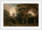John Constable Print, A Church in the Trees in a white frame