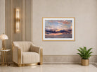 John Constable Print, A Cloud Study, Sunset (ca displayed in an Art Deco interior