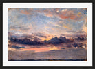 John Constable Print, A Cloud Study, Sunset (ca in a black frame
