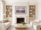 John Constable Print, A Cloud Study, Sunset (ca displayed in a Scandinavian living room