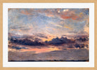 John Constable Print, A Cloud Study, Sunset (ca in an oak frame