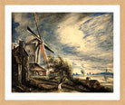 John Constable Print, A Mill Near Colchester (1833) in an oak frame