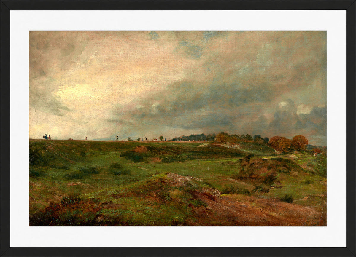 John Constable Print, A Road across Hampstead Heath (ca in a black frame