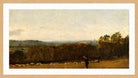 John Constable Print, A Shepherd in a Landscape looking across Dedham Vale towards Langham (ca in an oak frame