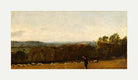 John Constable Print, A Shepherd in a Landscape looking across Dedham Vale towards Langham (ca with an off-white border for rolled canvas