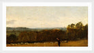 John Constable Print, A Shepherd in a Landscape looking across Dedham Vale towards Langham (ca in a white frame