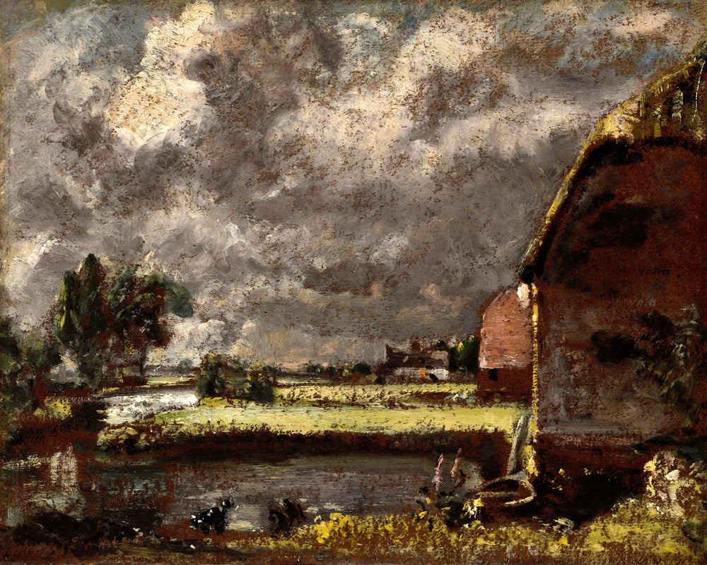 John Constable Print, A View on the Banks of the River Stour as an unframed print