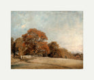 John Constable Print, An Autumnal Landscape at East Bergholt (1805-1808) with an off-white border for rolled canvas
