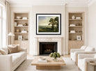 John Constable Print, Bardon Hill, Coleorton Hall (ca displayed in a Scandinavian living room