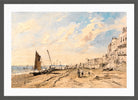 John Constable Print, Brighton Beach Looking West in a dark grey frame