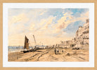 John Constable Print, Brighton Beach Looking West in an oak frame