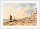 John Constable Print, Brighton Beach Looking West in a white frame