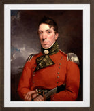 John Constable Print, Captain Richard Gubbins (1804-1805) in a brown frame