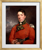 John Constable Print, Captain Richard Gubbins (1804-1805) in a gold frame