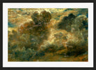 John Constable Print, Cloud Study (1822) in a black frame