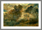John Constable Print, Cloud Study (1822) in a light grey frame