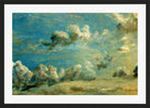 John Constable Print, Cloud Study in a black frame