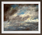 John Constable Print, Cloud Study (ca in a brown frame