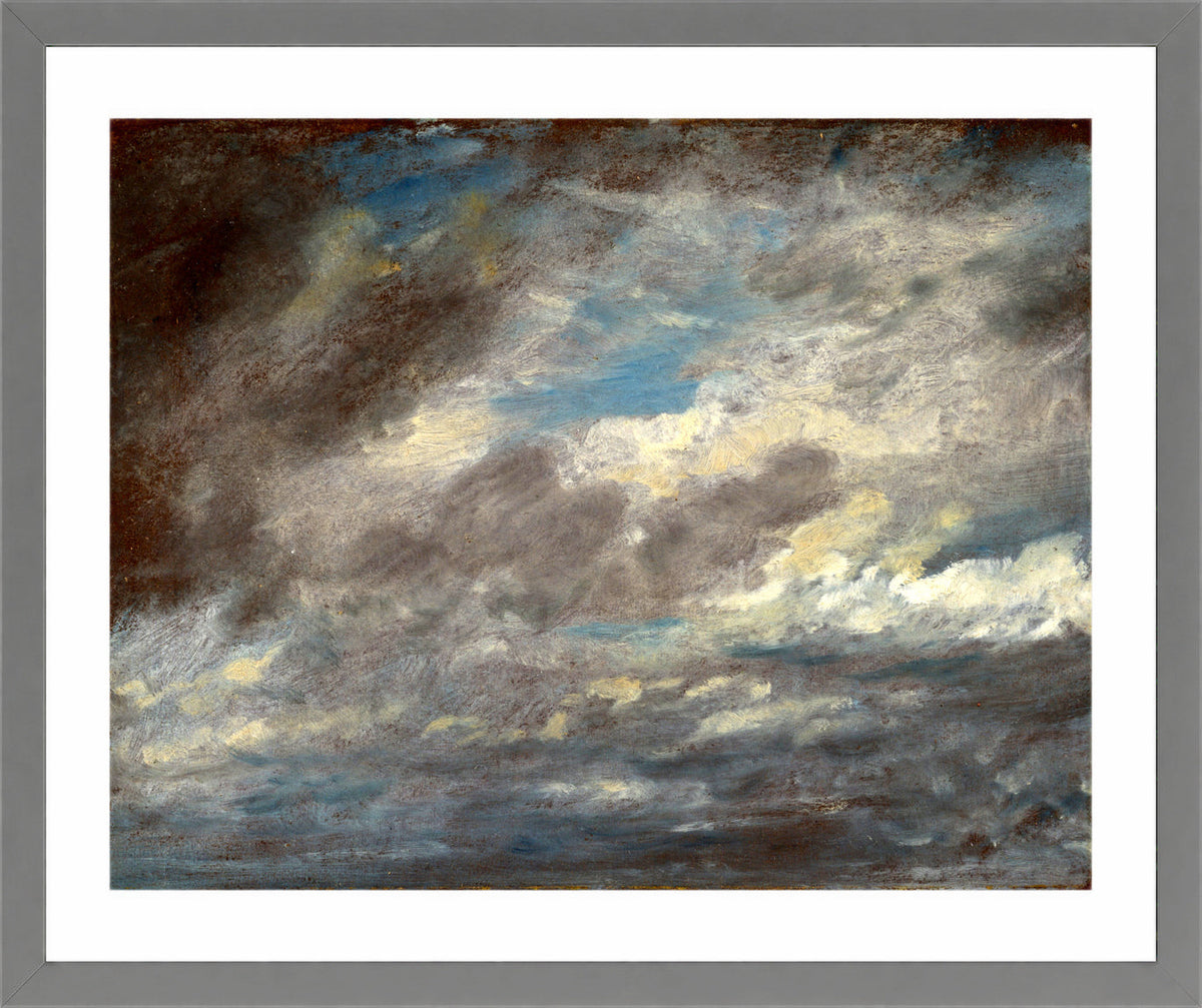 John Constable Print, Cloud Study (ca in a light grey frame