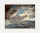 John Constable Print, Cloud Study (ca with an off-white border for rolled canvas