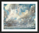 John Constable Print, Cloud Study (ca in a black frame