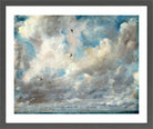 John Constable Print, Cloud Study (ca in a dark grey frame