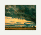 John Constable Print, Cloud Study (ca with an off-white border for rolled canvas