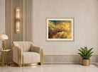 John Constable Print, Cloud Study (ca displayed in an Art Deco interior