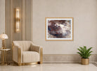 John Constable Print, Cloud Study (ca displayed in an Art Deco interior