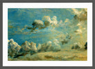 John Constable Print, Cloud Study in a dark grey frame