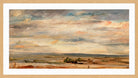 John Constable Print, Cloud Study, Early Morning, Looking East from Hampstead (1821) in an oak frame