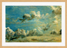 John Constable Print, Cloud Study in an oak frame