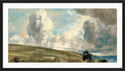 John Constable Print, Cloud Study, possibly over Harnham Ridge in a black frame