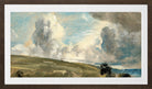 John Constable Print, Cloud Study, possibly over Harnham Ridge in a brown frame