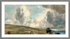 John Constable Print, Cloud Study, possibly over Harnham Ridge in a light grey frame