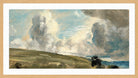 John Constable Print, Cloud Study, possibly over Harnham Ridge in an oak frame
