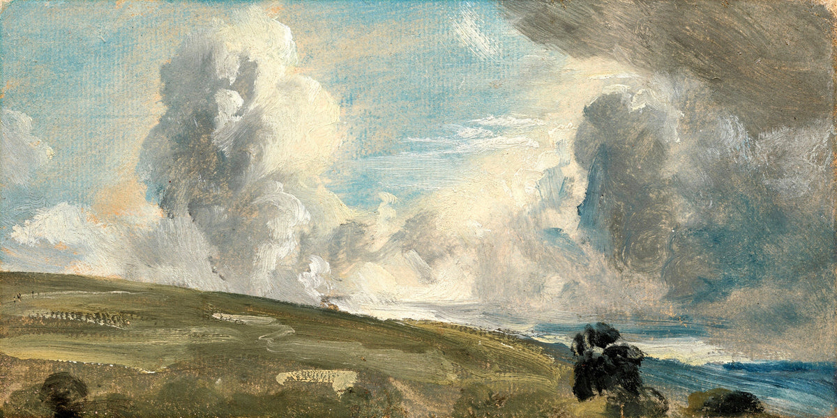 John Constable Print, Cloud Study, possibly over Harnham Ridge as an unframed print