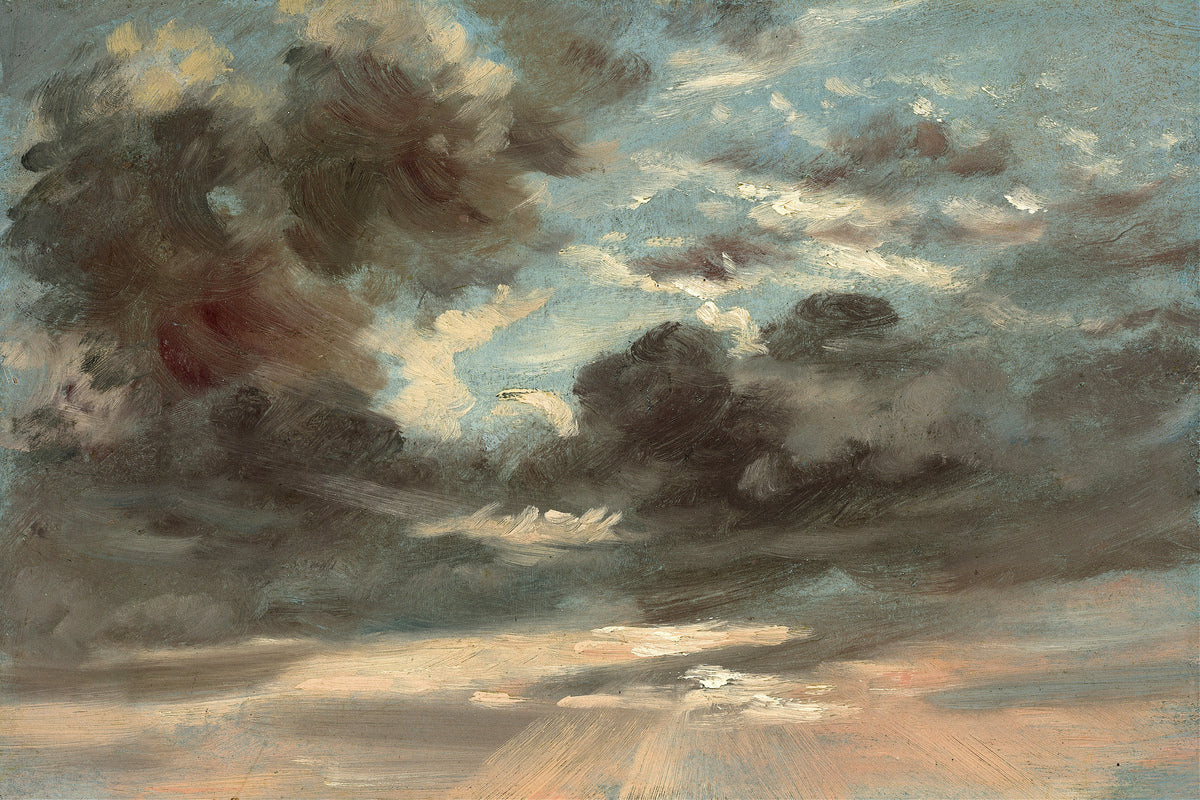 John Constable Print, Cloud Study – Stormy Sunset (1821-1822) as an unframed print