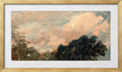 John Constable Print, Cloud Study with Trees (1821) in a gold frame