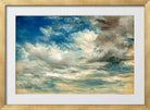 John Constable Print, Clouds in a gold frame