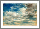 John Constable Print, Clouds in a light grey frame
