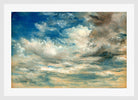 John Constable Print, Clouds in a white frame